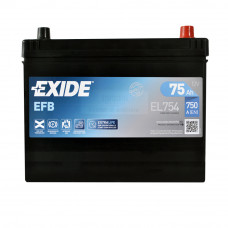 Аккумулятор Exide 75ah 750a R+ Asia d26 EFB Start-Stop EL754