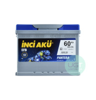 Акумулятор Inci Aku 60ah 560a R+ Pantera EFB Start-Stop LB2 060 056 013