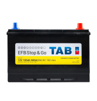 Акумулятор DMK TAB 105ah 900a R+ ASIA DEF10J EFB