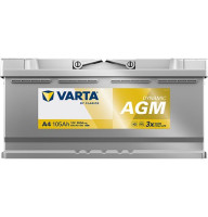 Аккумулятор Varta A4 105ah 950a R+ Silver Dynamic AGM 605 901 095
