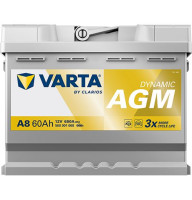 Аккумулятор Varta A8 60ah 680a R+ Silver Dynamic AGM 560 901 068
