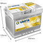 Надежный и мощный: аккумулятор Varta D52 60ah 680a R+ Silver Dynamic AGM