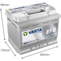 Акумулятор Varta N60 60ah 640a R+ Blue Dynamic EFB 560 500 064: надійний вибір для автомобіля