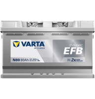 Аккумулятор Varta N80 80ah 800a R+ Dynamic EFB 580 500 080