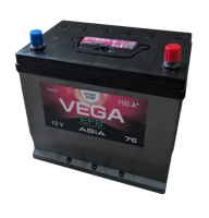 Аккумулятор Vega 75ah 700a R+ ASIA EFB